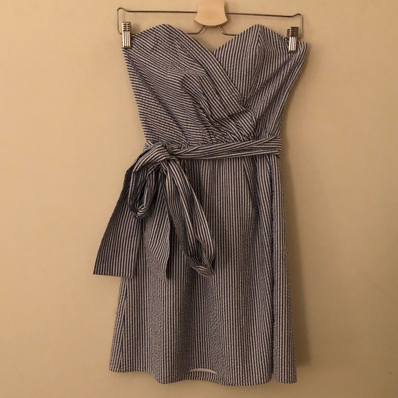 Anthropologie Dresses & Skirts - Anthropologie Burlapp Striped Strapless Dress